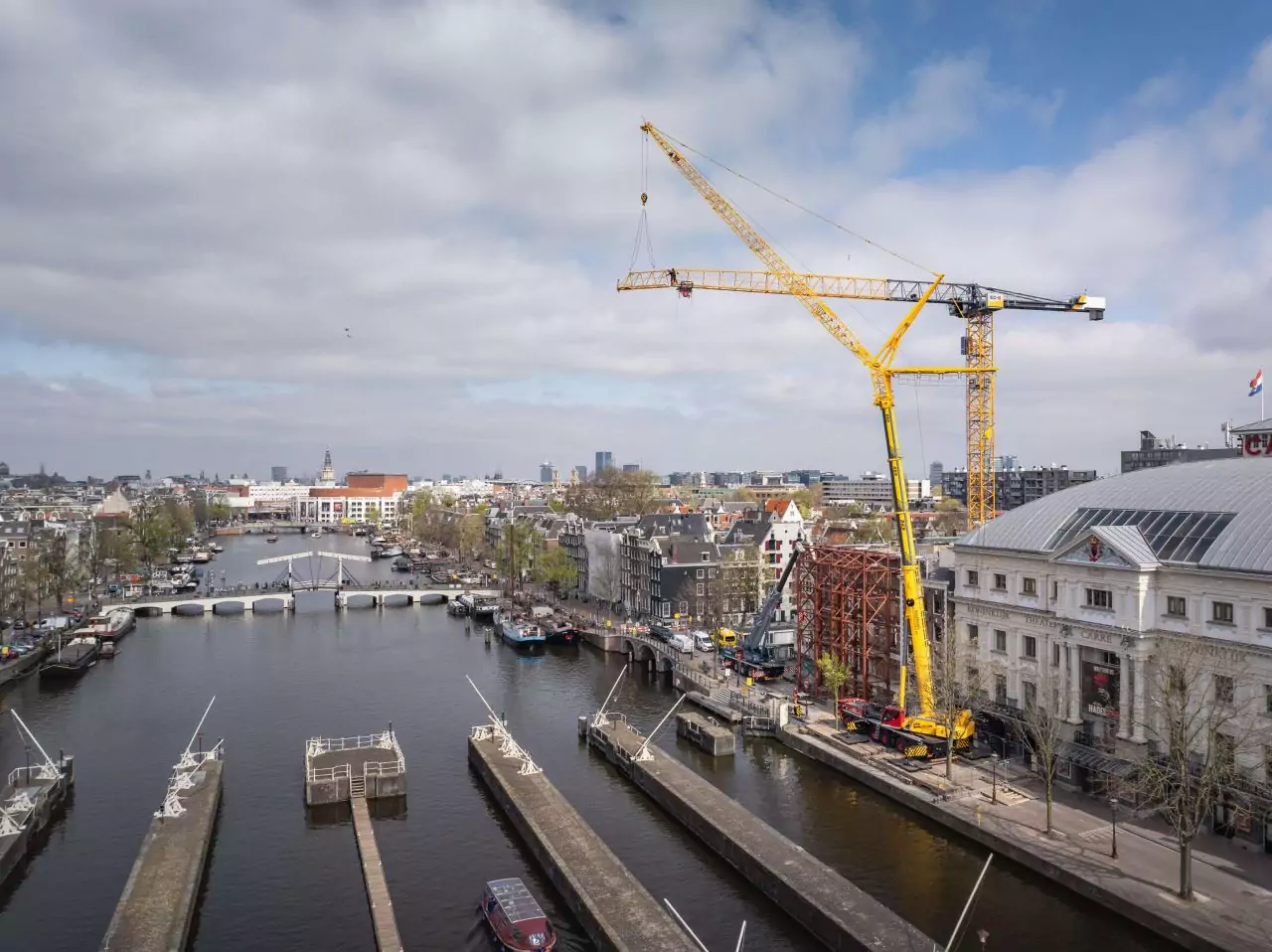 Mobiele kraan Amsterdam